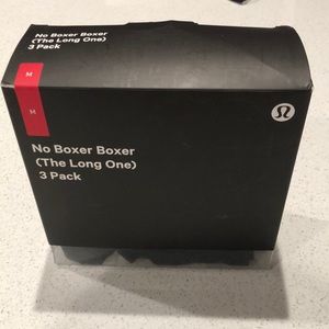 LuluLemon Men’s 3 Pack Boxer Medium Black